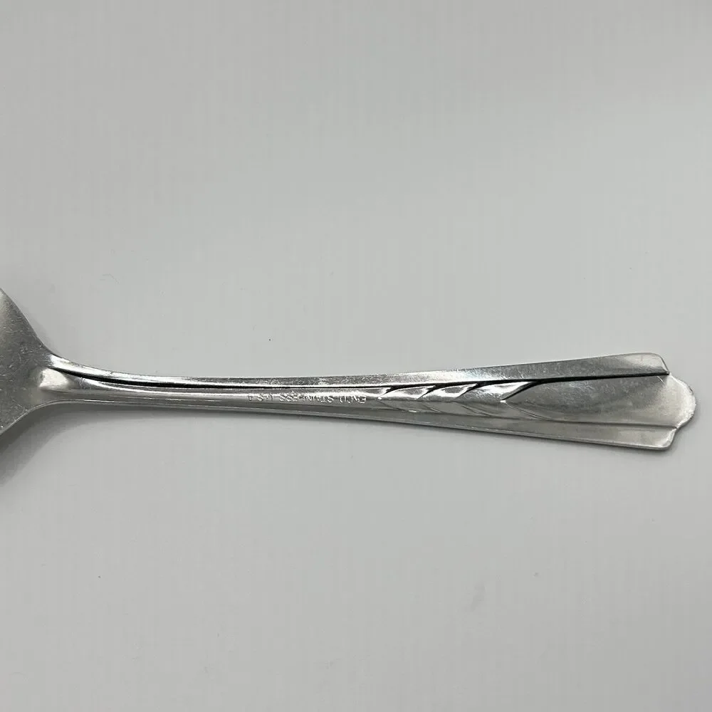 Ekco EKS7 Stainless Pie Server Glossy USA Chevron Geometric Center Flatware